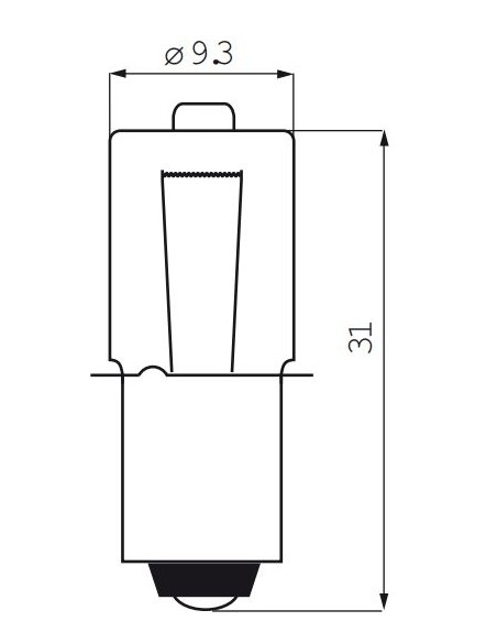Birne Ikzi light 6V 2.4W Halogen Bajonet (5 Stück)