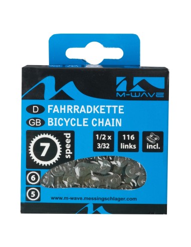 Kette  5/6/7 fach M-Wave 1/2 x 3/32" - 116 Glieder