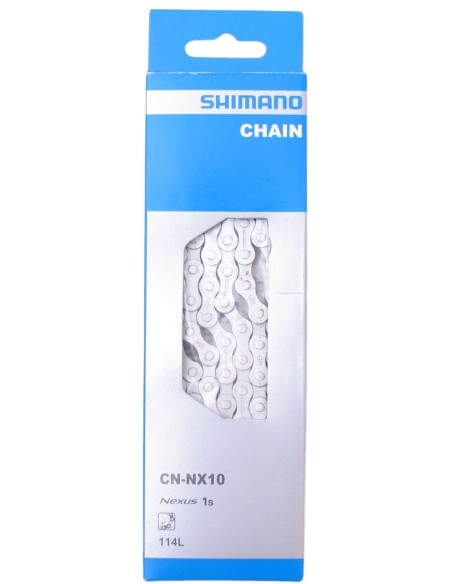 Kette 1 fach Shimano Nexus NX10 Edelstahl 1/2" x 1/8" - 114 Glieder