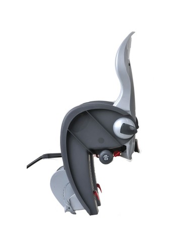 Kindersitz für Hinten Polisport Wallaby Evo DeLuxe Rahmenbefestigung (FF) - Dunkelgrau/Silber