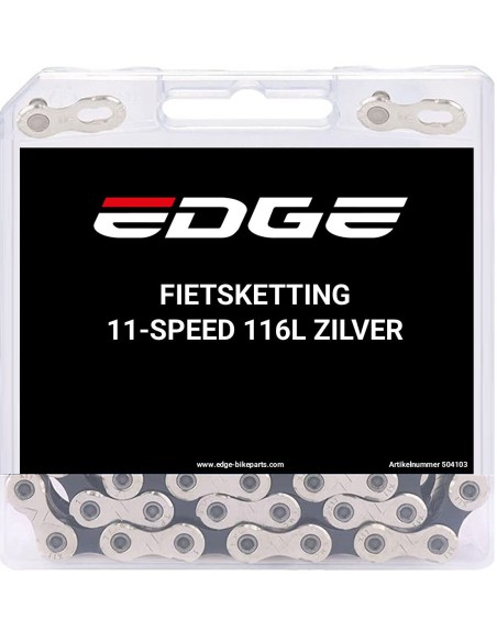 Kette 11 fach Edge CHN-004 mit 116 Glieder - Silber