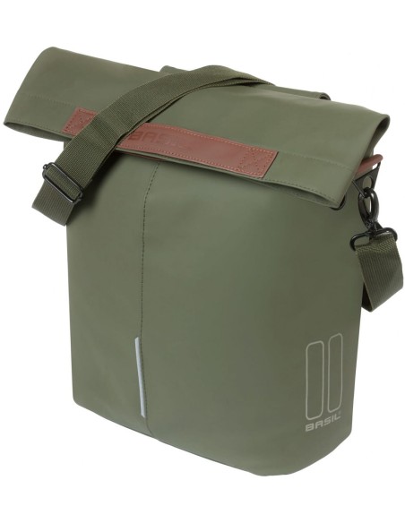 Fahrradtasche Basil City 14 Liter 11 x 29 x 36cm - Moss Green