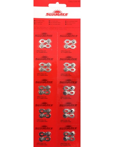 Verschlussglied 12 fach Sunrace CNQ12 Easy Link (10 Stück)