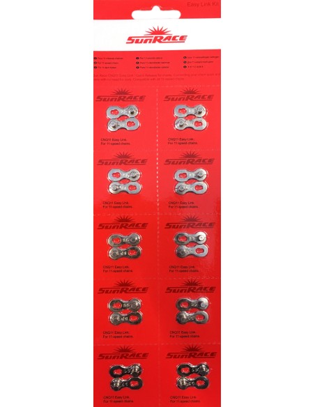 Verschlussglied 11 fach Sunrace CNQ11 Easy Link (10 Stück)