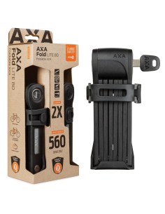 Faltschloß Axa Fold 80 Lite Duo Pack mit gleichschließenden Schlüsseln - Schwarz