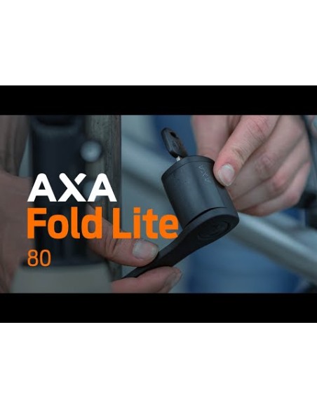Faltschloß Axa Fold 80 Lite Duo Pack mit gleichschließenden Schlüsseln - Schwarz