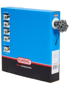 Bremszug Innen Elvedes 2000 mm 1 x 19 Stränge Edelstah Slick ø1,5 mm T-Nippel ø7 x 6 mm (Karton mit 100 Stück) - Silber