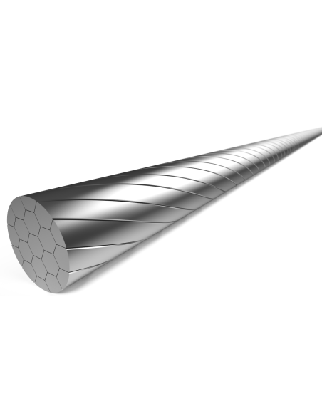 Bremszug Innen Elvedes 2000 mm 1 x 19 Stränge Edelstah Slick ø1,5 mm T-Nippel ø7 x 6 mm (Karton mit 100 Stück) - Silber