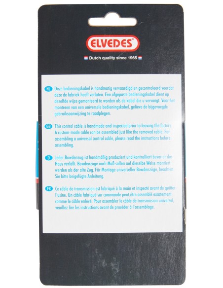 Trommelbremsenzug Elvedes 1700mm / 2350mm Nirosta - Schwarz