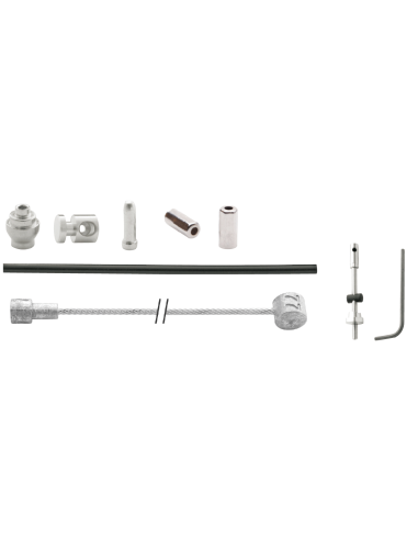 Trommelbremsenzug Elvedes 1700mm / 2350mm Nirosta - Schwarz