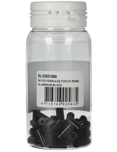 Außenzugtülle für OT-RS900 Elvedes von ø3,65 bis ø5,5 mm x 12mm - Schwarz (50 Stück)