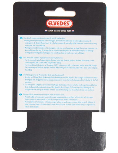 Bremszug Innen Elvedes 2.000 mm 1×19 Stränge - Galvanisiert ø1,5mm mit T-Nippel ø7 × 6mm