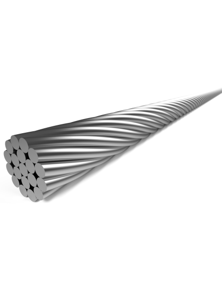 Bremszug Innen Elvedes 2.000 mm 1×19 Stränge - Galvanisiert ø1,5mm mit T-Nippel ø7 × 6mm