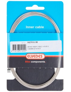 Bremsinnenzuq Elvedes 3000 mm 1 ×19 Stränge Edelstahl ø1,5 mm mit T-Nippel ø7 × 6 mm
