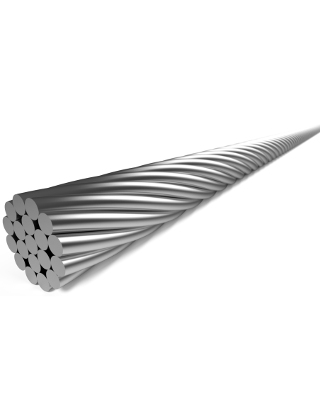 Bremszug Innen Elvedes 2.000 mm 1×19 Stränge -  Edelstahl ø1,5mm mit T-Nippel ø7 × 6mm