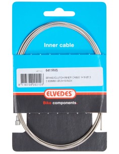 Bremszug Innen Elvedes 2.000 mm 1×19 Stränge Edelstahl ø1,5 mm mit V-Nippel ø5,5 × 10
