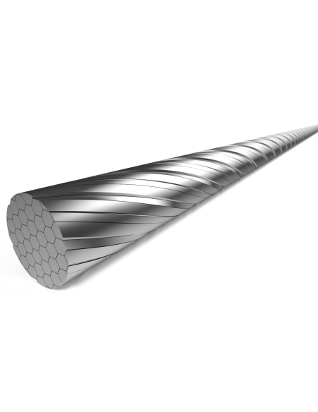 Schaltzug Innen Elvedes 2250 mm 7 × 7 Stränge Edelstahl ø1,1 mm mit N-Nippel ø4,5 × 4,5 - Silber