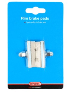 Bremssattelbremssatz Elvedes X-Groove-Design - White Compound (auf Karte)
