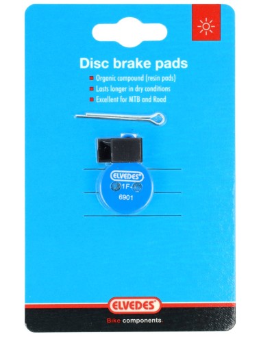 Organische Scheibenbremsbeläge Satz Elvedes für Tektro Lyra