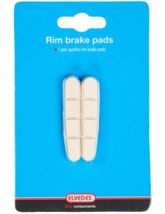 Ersatzbeläge für V-Brake Elvedes White Compound für Shimano-Bremsschuhe (1 Paar)