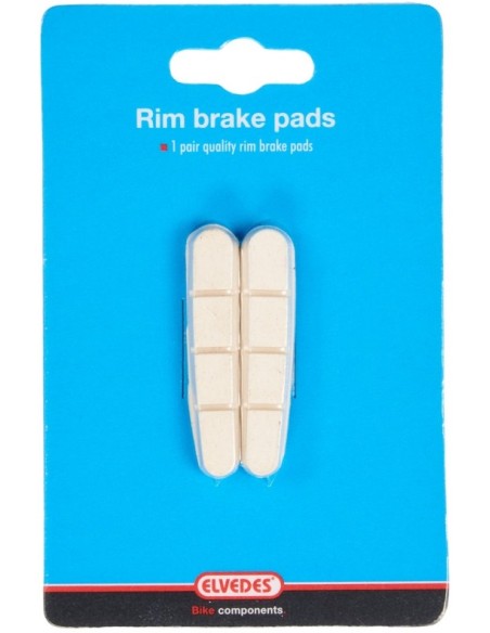 Ersatzbeläge für V-Brake Elvedes White Compound für Shimano-Bremsschuhe (1 Paar)