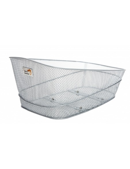Fahrradkorb für Gepäckträger New Looxs Stresa 22 Liter 42 x 33 x 20 cm - Silber