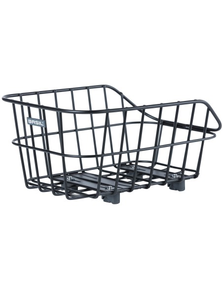 Fahrradkorb für Gepäckträger Basil Cento Alu WSL 22 Liter 45 x 32 x 21 cm - Mattschwarz
