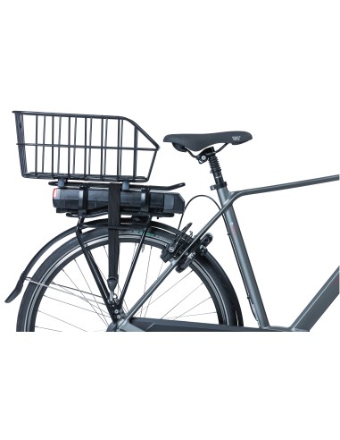 Fahrradkorb für Gepäckträger Basil Cento Alu WSL 22 Liter 45 x 32 x 21 cm - Mattschwarz