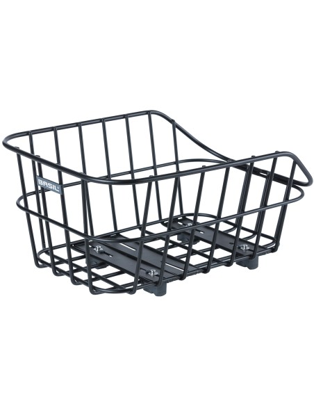 Fahrradkorb für Gepäckträger Basil Cento Alu WSL 22 Liter 45 x 32 x 21 cm - Mattschwarz
