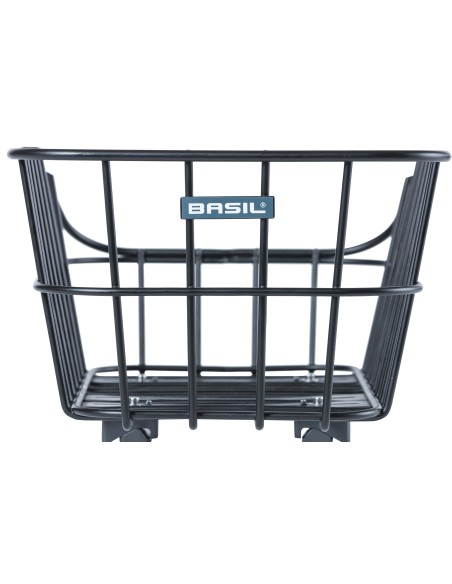 Fahrradkorb für Gepäckträger Basil Cento Alu WSL 22 Liter 45 x 32 x 21 cm - Mattschwarz