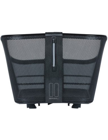 Fahrradkorb für Gepäckträger Basil Cento Tech Fiber WSL 21 Liter 46 x 34 x 25  cm - Solid Black