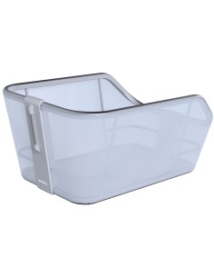 Fahrradkorb für Gepäckträger Basil Cento Tech Fiber WSL 21 Liter 46 x 34 x 25 cm - eisblaues Silber