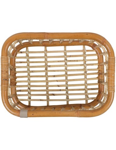 Rattan Fahrradkorb für vorne Basil Green Life M 18 Liter 39 x 29 x 22 cm -  Natur Braun