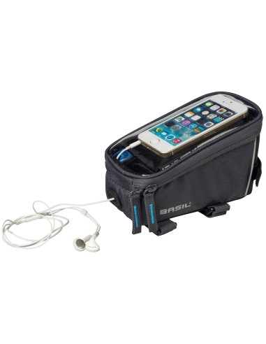 Rahmentasche Basil Sport Design 1 Liter 19 x 11 x 11 cm - Grau