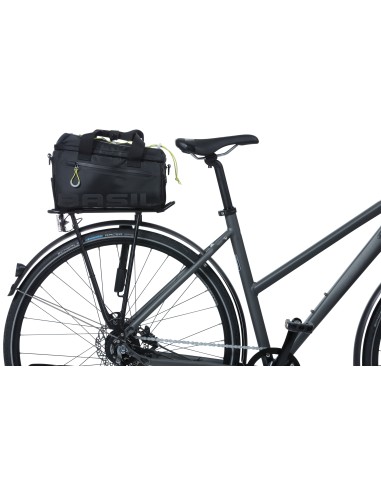 Tasche für Gepäckträger Basil Miles 7 Liter 32 x 19 x 21 cm - Schwarz