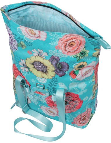 Fahrradtasche Basil Bloom Field Shopper 20 Liter 30 x 15 x 38 cm - sky blue