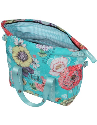 Fahrradtasche Basil Bloom Field KF-hook MIK 11 Liter 29 x 15 x 28 cm - sky blue