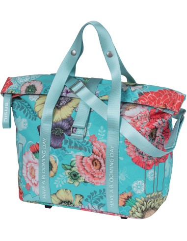 Fahrradtasche Basil Bloom Field KF-hook MIK 11 Liter 29 x 15 x 28 cm - sky blue
