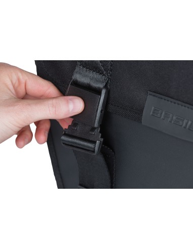 Doppelpacktasche Basil Tour Waterproof 28 Liter 34 x 14 x 34 cm - Schwarz