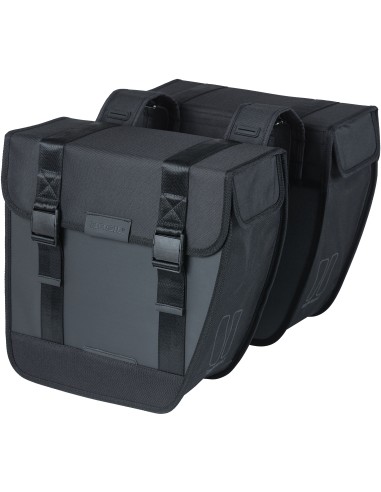 Doppelpacktasche Basil Tour Waterproof 28 Liter 34 x 14 x 34 cm - Schwarz