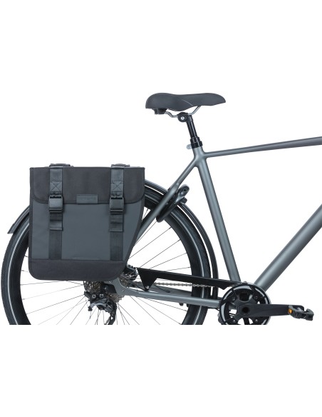 Doppelpacktasche Basil Tour Waterproof XL 35 Liter 34 x 14 x 34 cm - Schwarz