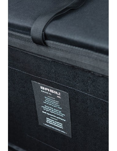 Doppelpacktasche Basil Kavan Eco Classic 68 Liter 40 x 25 x 33 cm - Schwarz