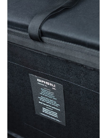 Doppelpacktasche Basil Kavan Eco Classic 68 Liter 40 x 25 x 33 cm - Schwarz