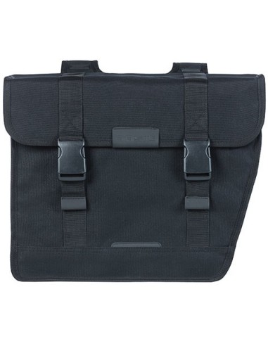 Doppelpacktasche Basil Kavan Eco Classic Rounded 46 Liter 37 x 18 x 32 cm - Schwarz