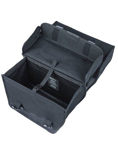 Doppelpacktasche Basil Kavan Eco Classic Rounded 46 Liter 37 x 18 x 32 cm - Schwarz