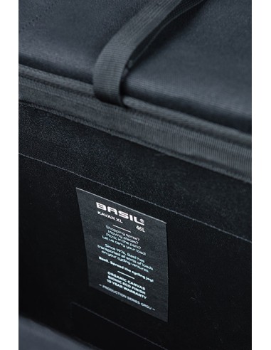 Doppelpacktasche Basil Kavan Eco Classic Rounded 46 Liter 37 x 18 x 32 cm - Schwarz