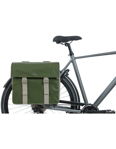 Doppelpacktasche Basil Urban Load 48-53 Liter 40 x 17 x 46 cm - moss green/sand