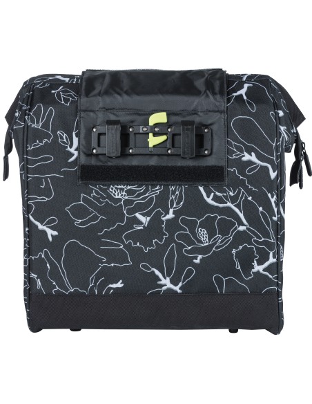 Fahrradtasche Basil Grand Flower 23 Liter 34 x 19 x 35 cm - Schwarz