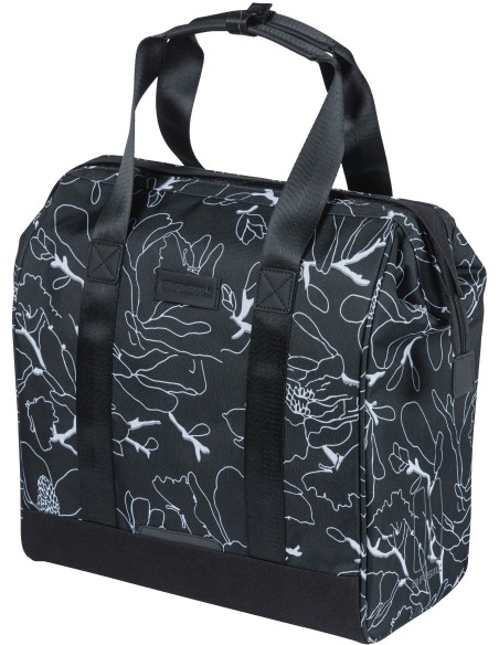 Fahrradtasche Basil Grand Flower 23 Liter 34 x 19 x 35 cm - Schwarz