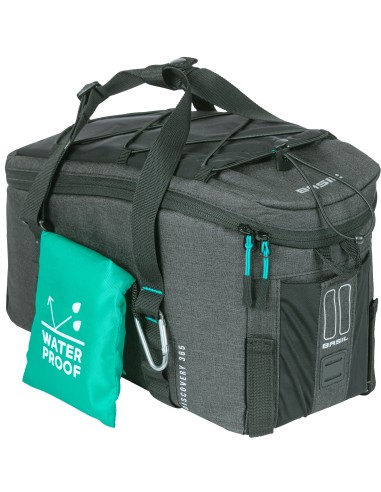 Tasche für Gepäckträger Basil Discovery 365D 9 Liter 36 x 16 x 20 cm - Schwarz meliert